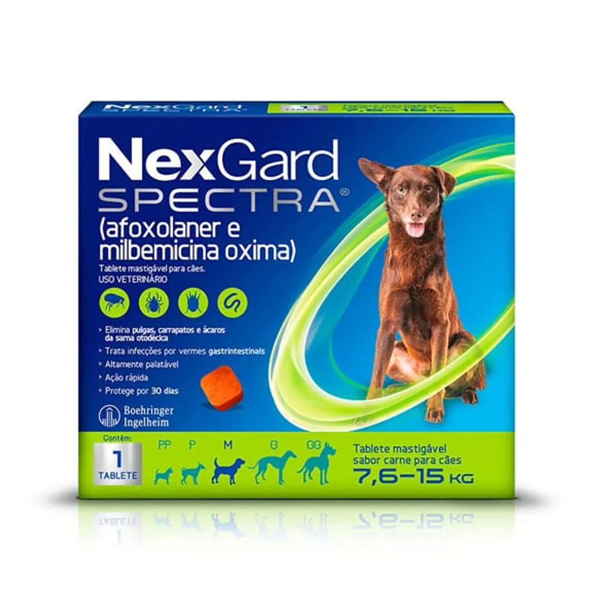 Nexgard Spectra Antipulgas E Carrapatos Para Cães De 7,6 A 15Kg