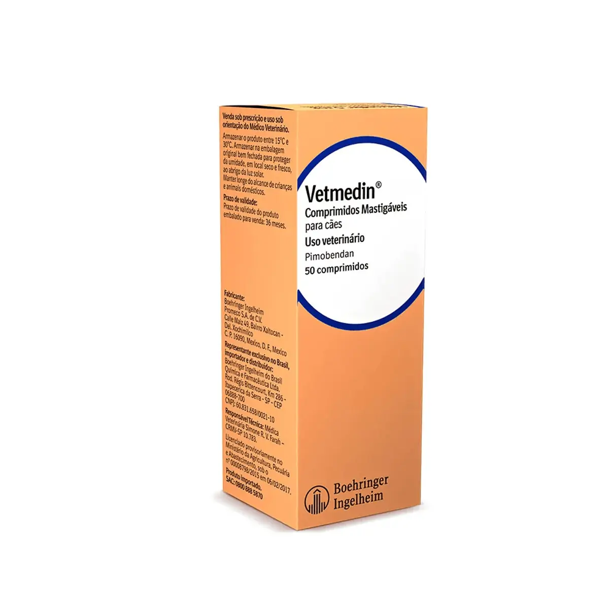 Vetmedin 5mg - 50 Comprimidos