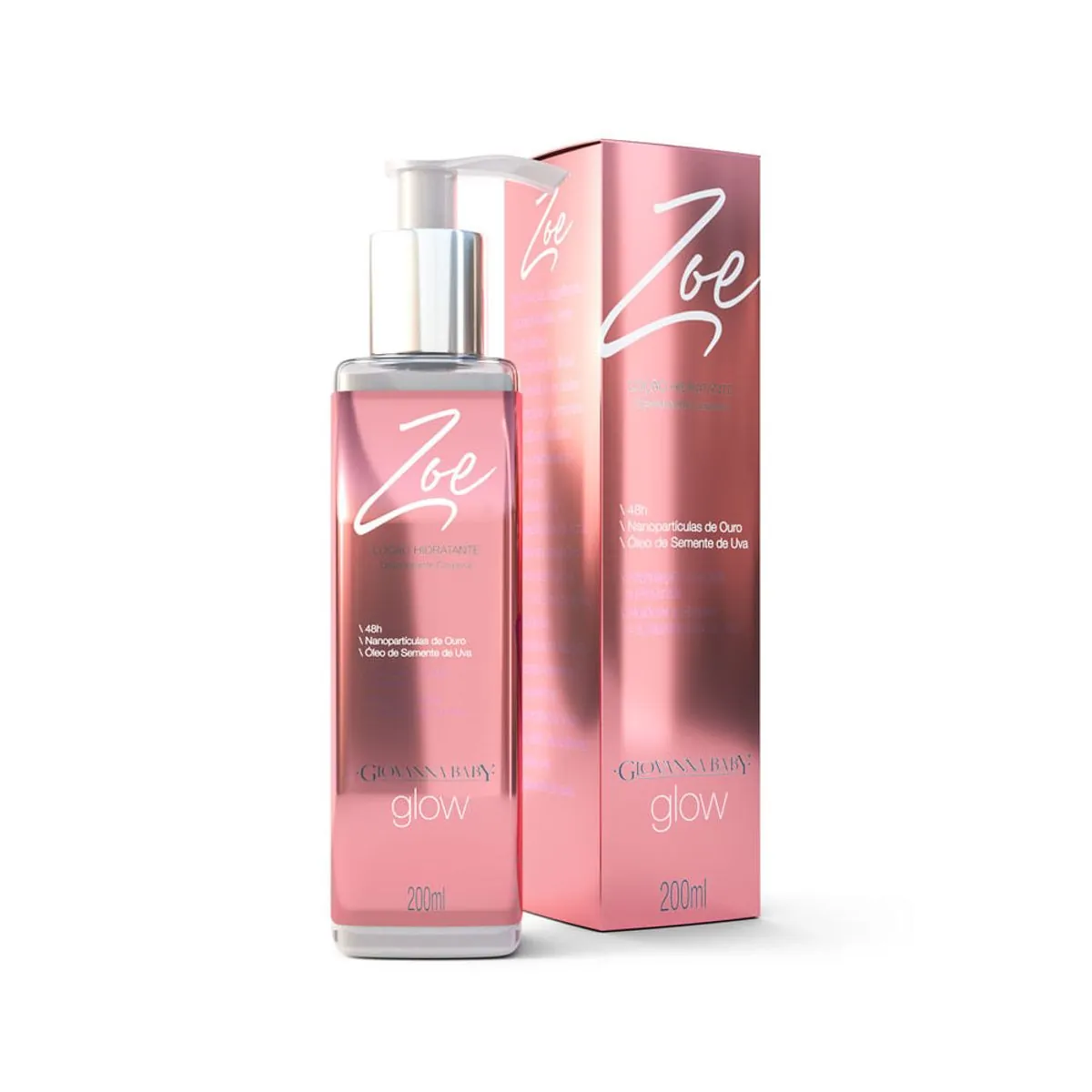 Loção Hidratante Desodorante Giovanna Baby Glow ZOE 200ml