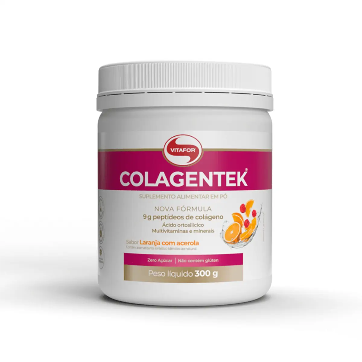 Colagentek Laranja com Acerola Vitafor 300g