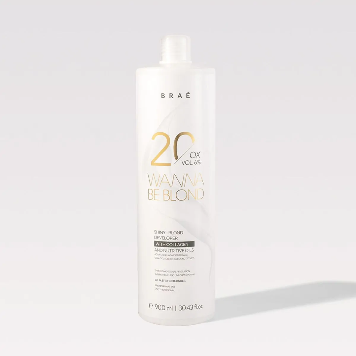 Emulsão Oxidante Braé Wanna Be Blond 20 Volumes 900 ml