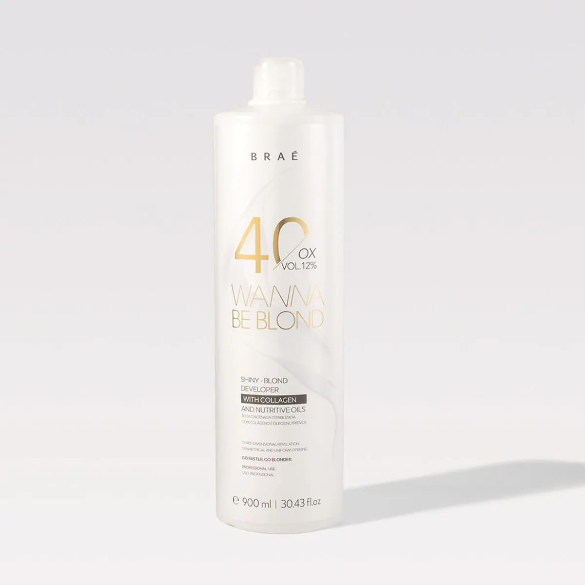 Emulsão Oxidante Braé Wanna Be Blond 40 Volumes 900 ml