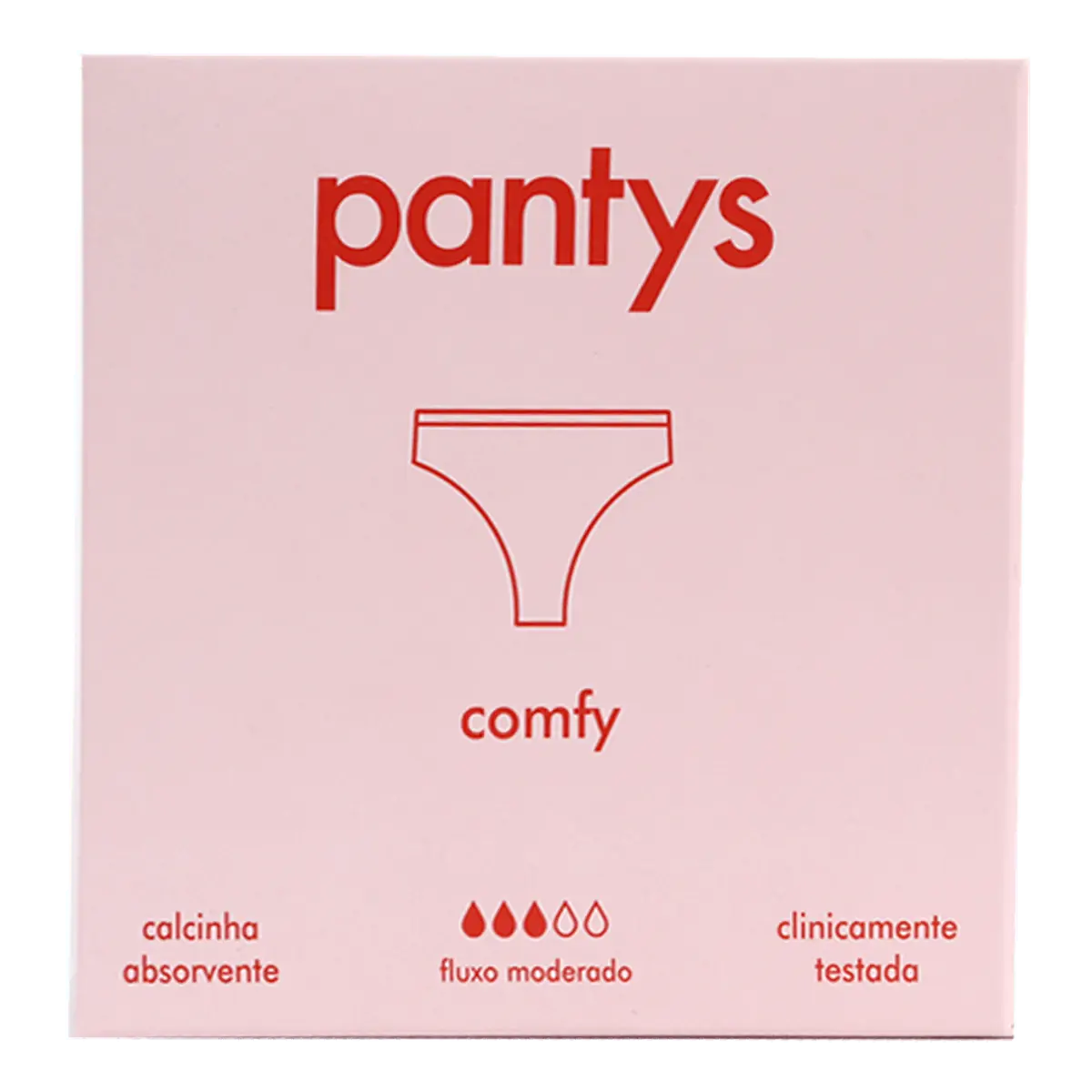 Calcinha Absorvente Pants Comfy Fluxo Moderado PP 1 Unidade