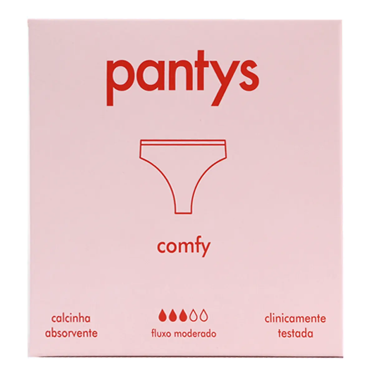 Calcinha Absorvente Pantys Comfy Fluxo Moderado P 1 Unidade