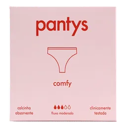 Calcinha Absorvente Pantys Comfy Fluxo Moderado Tamanho G 1 Unidade