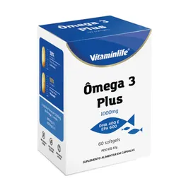 Ômega 3 Plus Vitaminlife 1000mg com 60 cápsulas