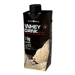 Bebida Láctea Protéica Whey Drink Black Skull Sorvete De Baunilha 250ml