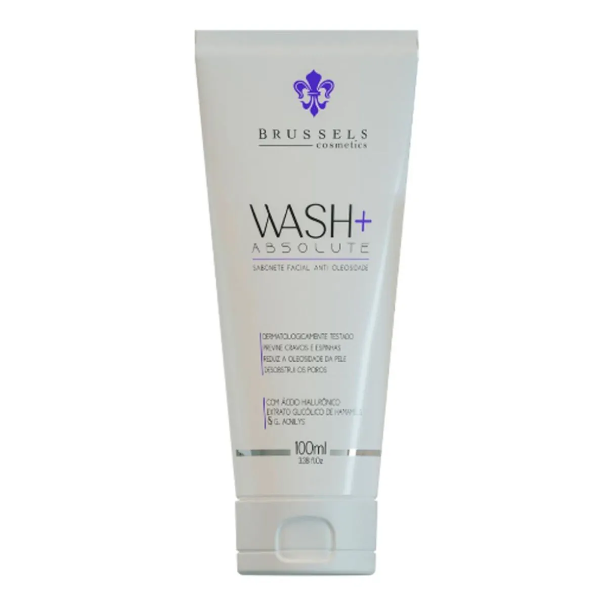 Sabonete Facial Brussels Cosmetics Wash + Absolute Anti Oleosidade 100ml