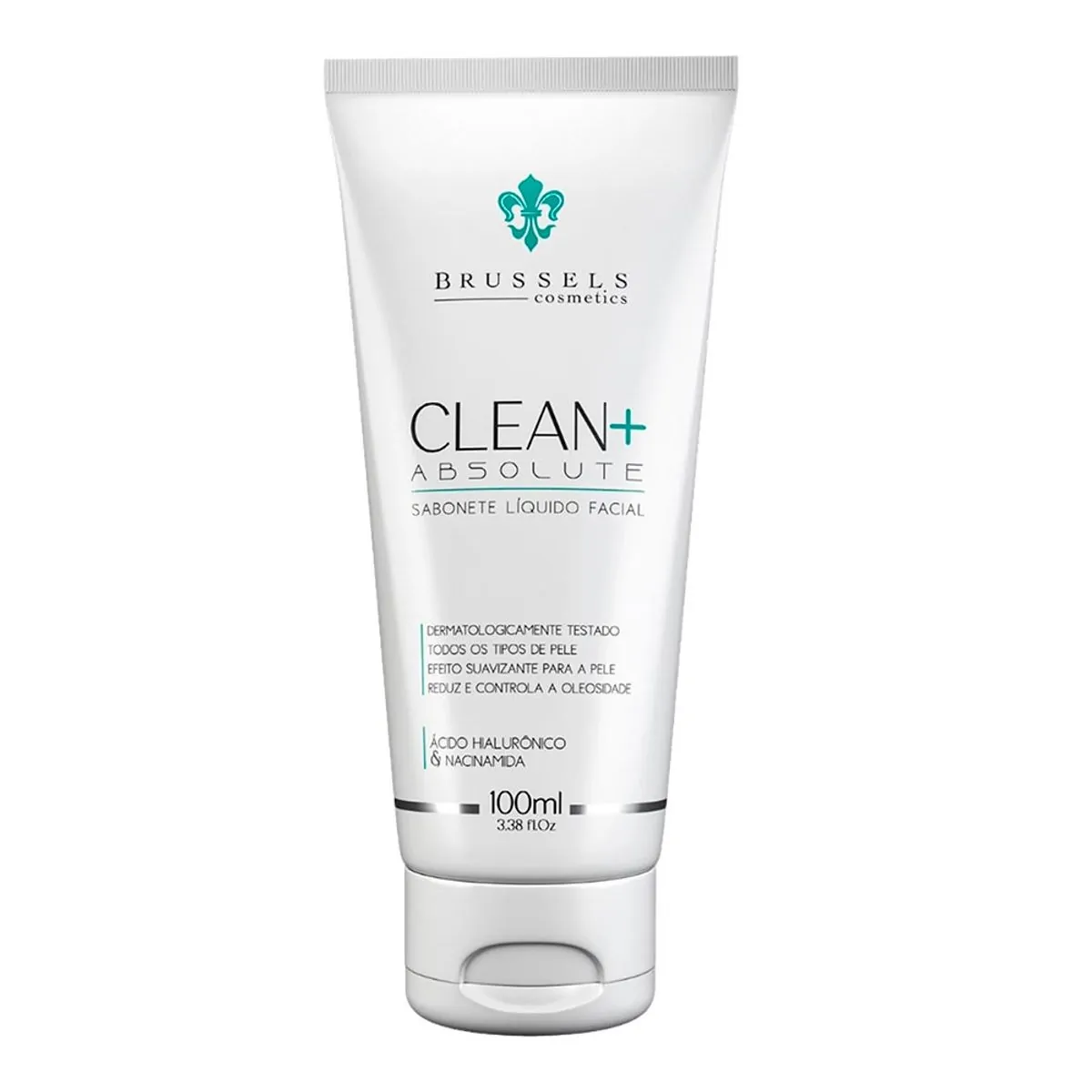 Sabonete Líquido Facial Brussels Cosmetics Clean+ Absolute 100ml