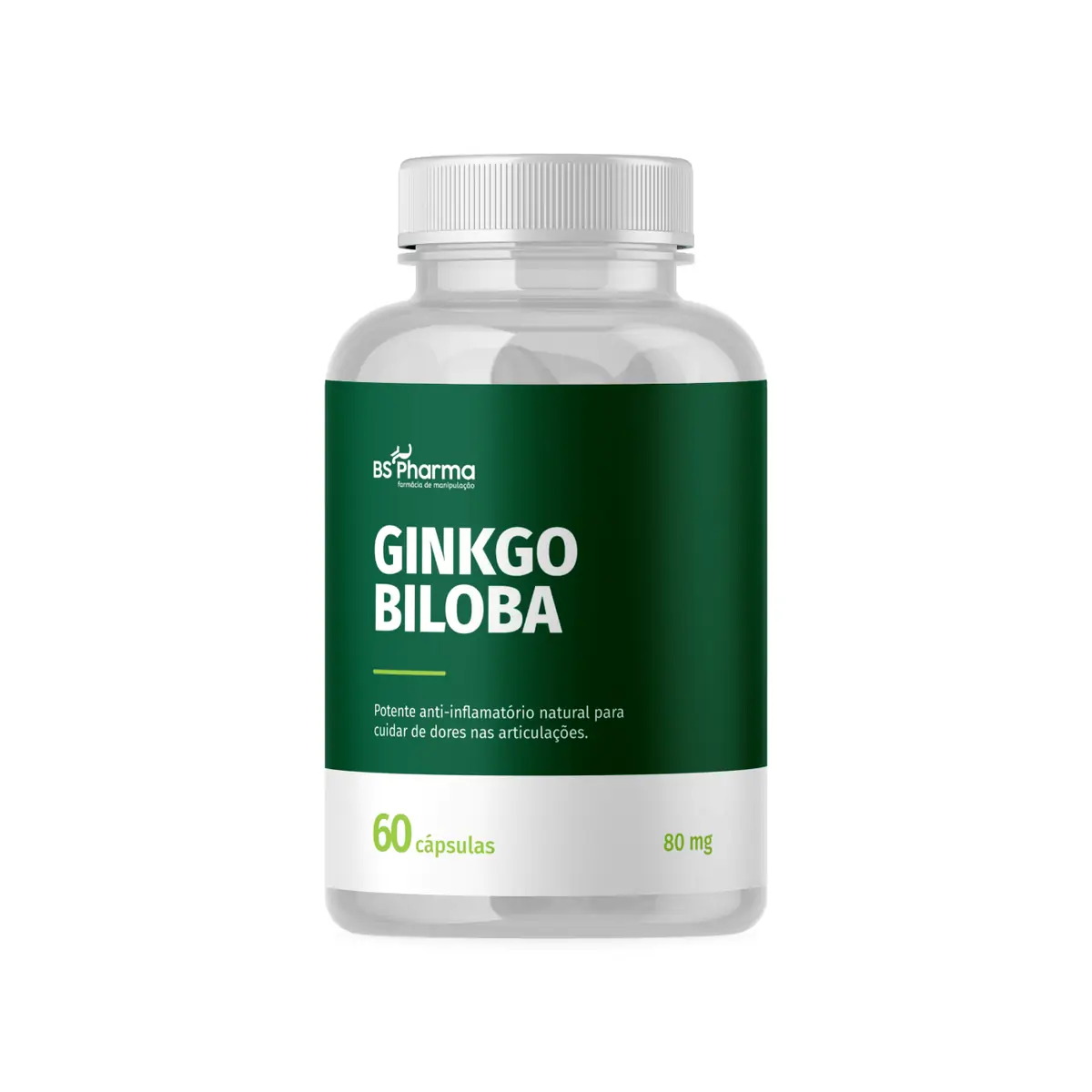 Ginkgo Biloba 80 mg 60 Cápsulas BS Pharma