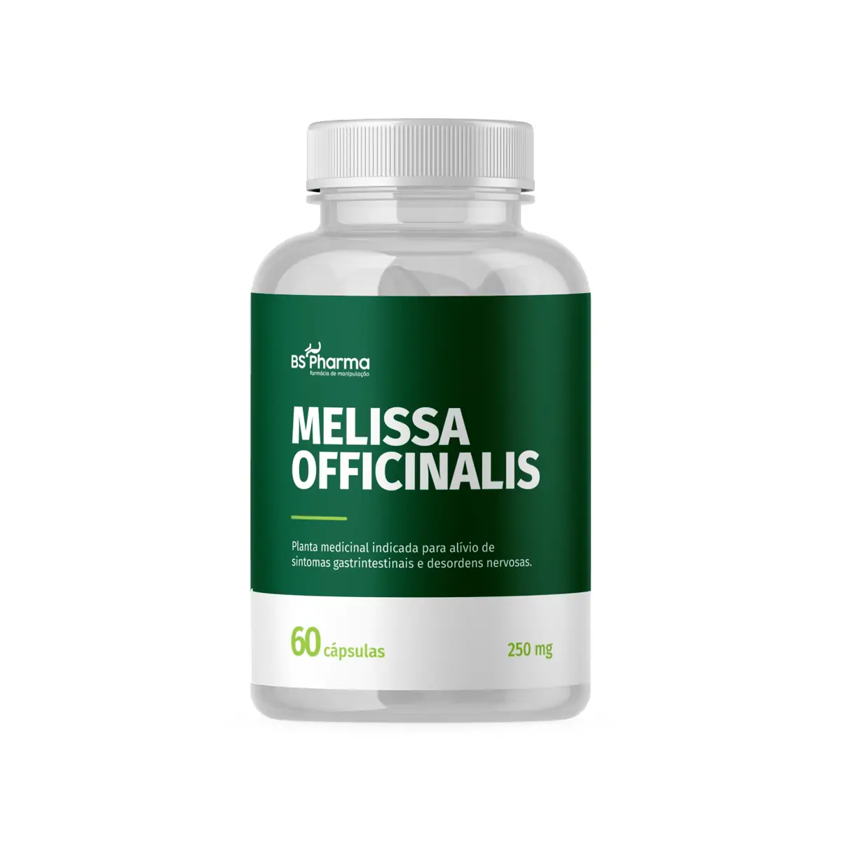 Melissa Officinalis 250 mg 60 Cápsulas BS Pharma