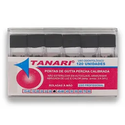 Cone De Guta Percha Calibrada Tubo 28mm com 120 - Tanari - Cone De Guta Percha Calibrada Tubo 40 28m