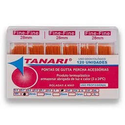 Cone De Guta Percha Secundaria 28mm - Tanari - Cone De Guta Percha Secundaria Ff 28Mm - Tanari