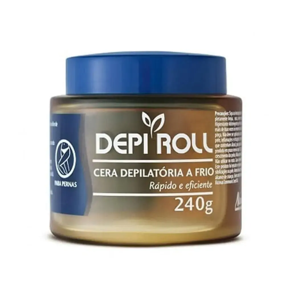 Cera Depilatório P/ Pernas a Frio Tradicional - Depi Roll - 240g - Cera Depilatório p/ Pernas A Frio