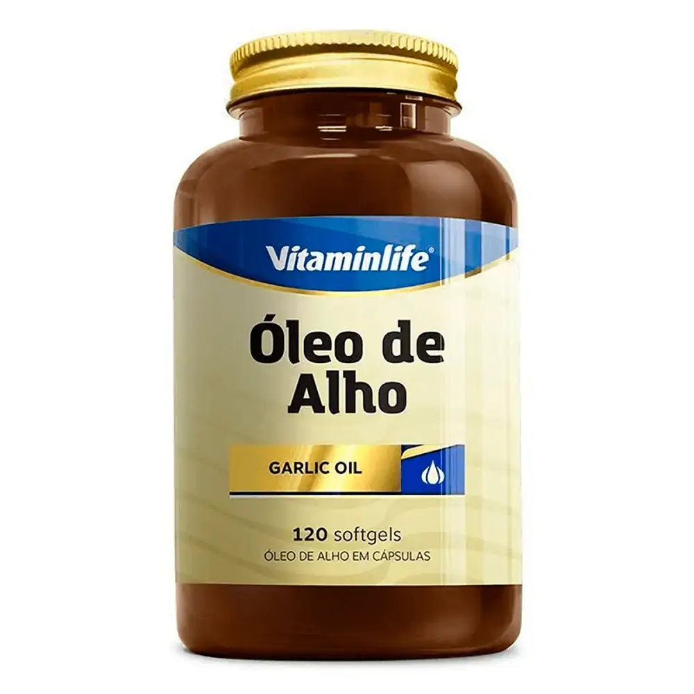 Garlic Oil Vitaminlife 250mg com 120 cápsulas