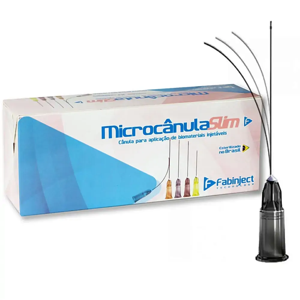 Microcanula Slim Fabinject - 22G-50 (0.70X50Mm) - 10 Unidades