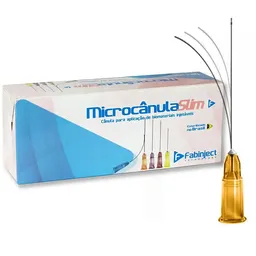 Microcanula Slim Fabinject - 25G-38 (0.50X38Mm) - 10 Unidades