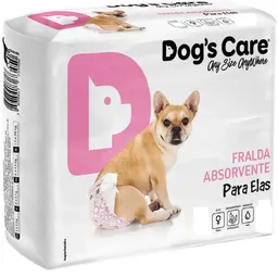 Dog s Care Fralda Higiênica Absorvente Para ELAS - Pacote com 12 Unidades - M