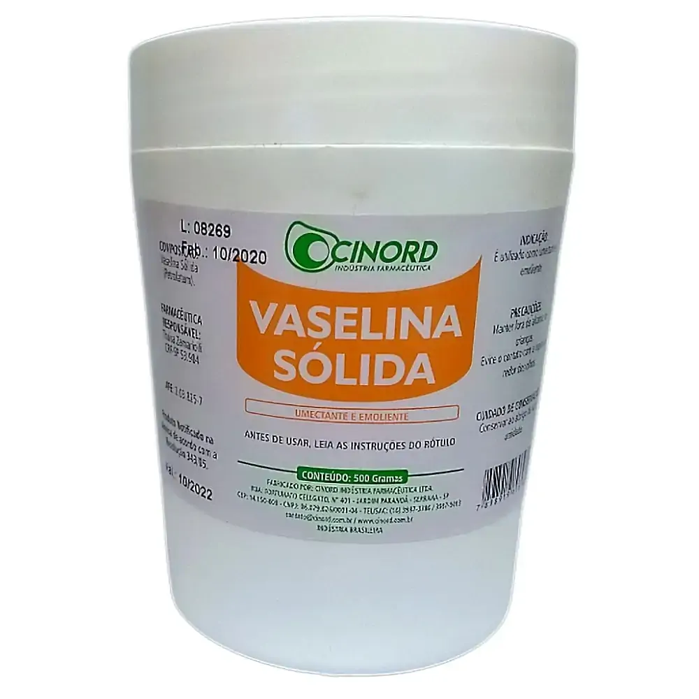Vaselina Sólida 500g - Cinord