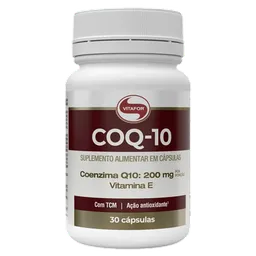 Complemento Alimentar COQ-10 Vitafor Coenzima Q10 + Vitamina E 30 Cápsulas