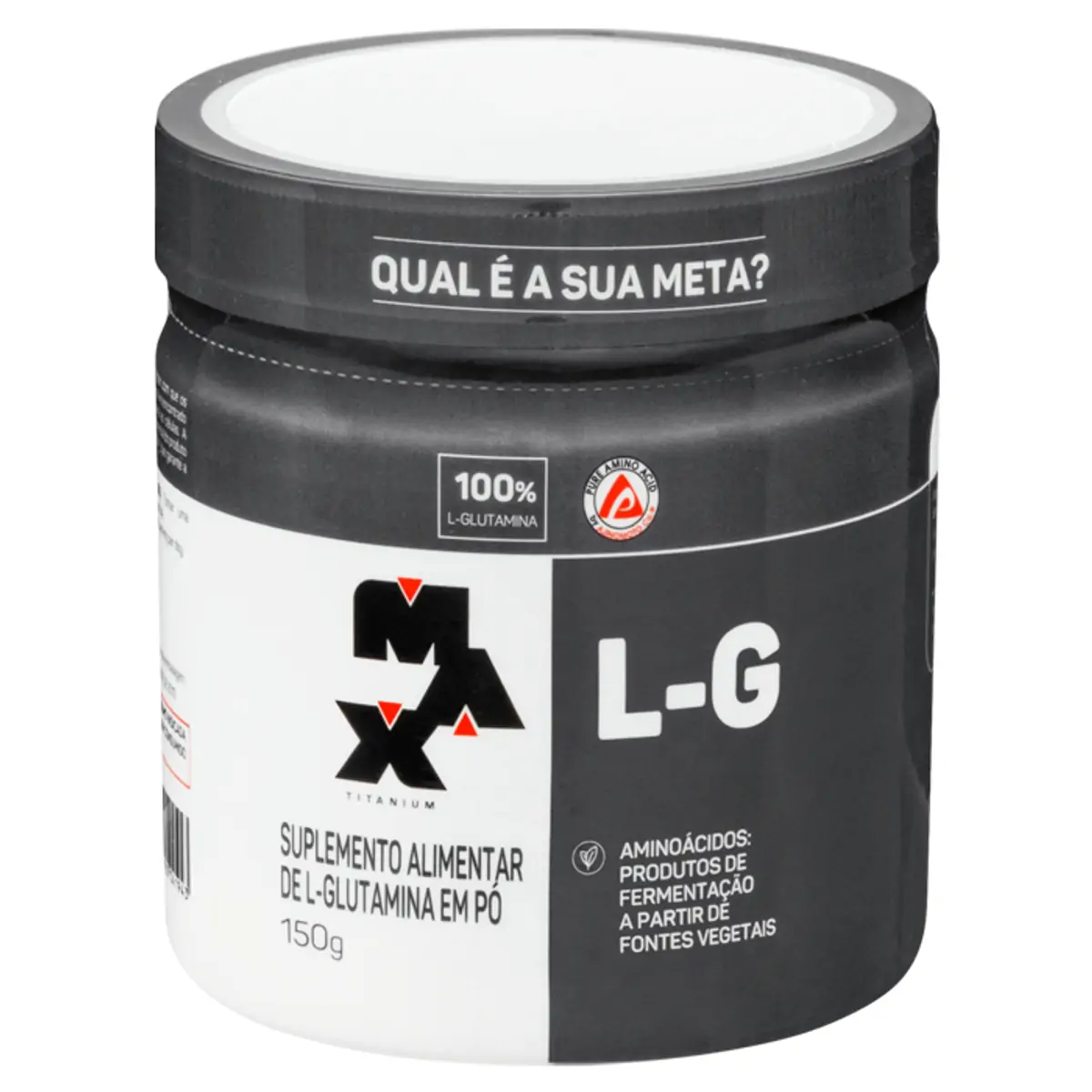 Suplemento Alimentar L-Glutamina Max Titanium L-G 150g