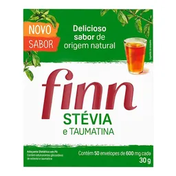 Adoçante Finn Stevia e Taumatina 50 Unidades