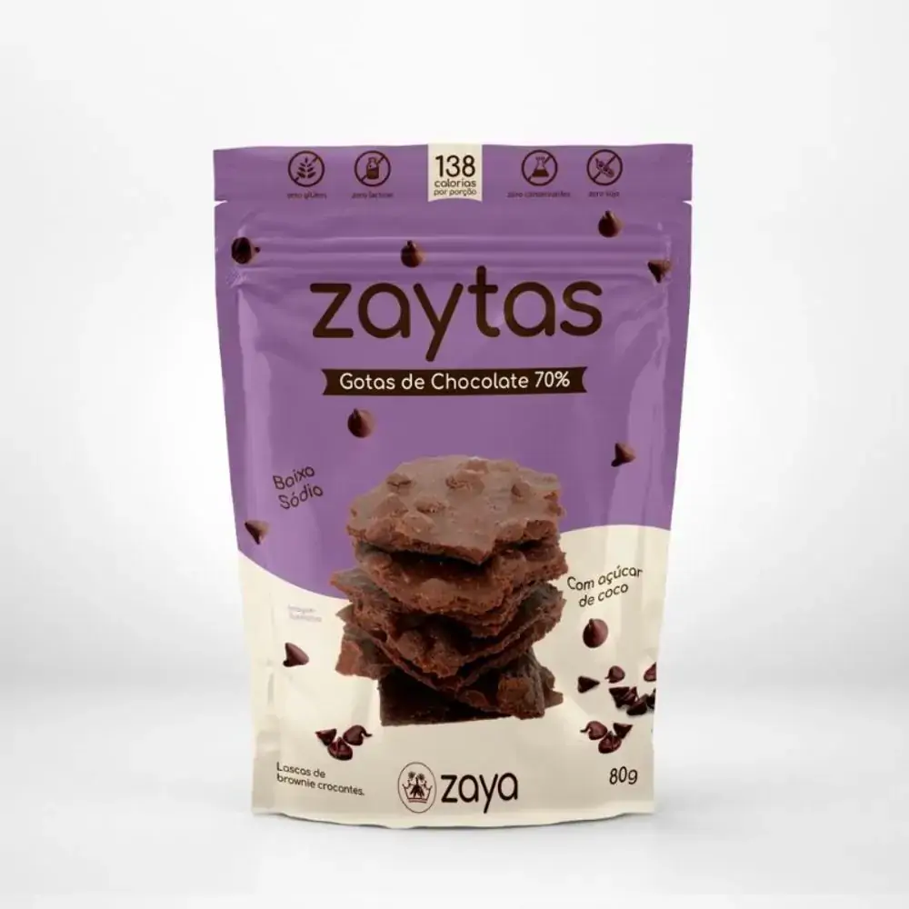 Zaytas Gotas De Chocolate 70% Zaya 80g