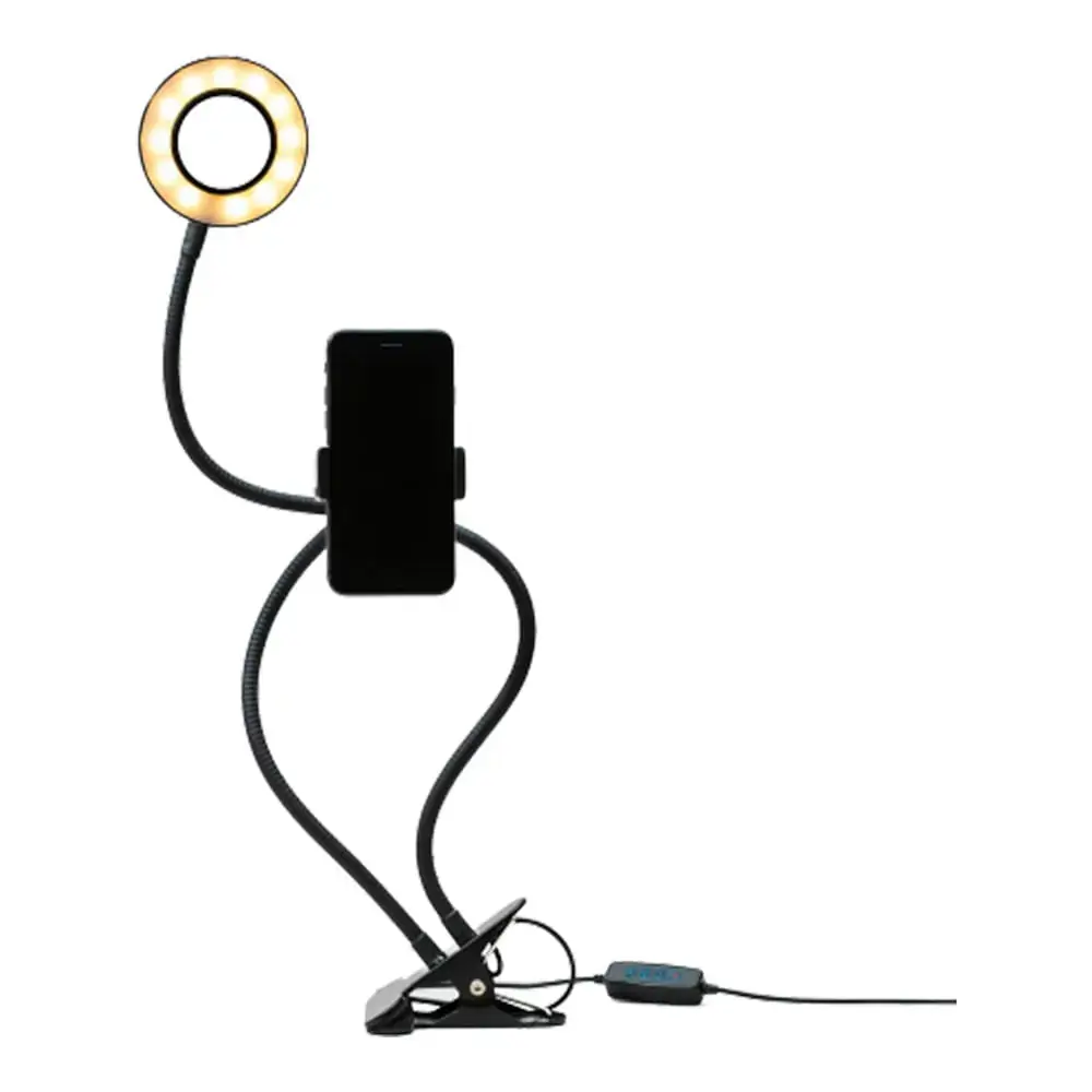 Anel de Luz Led com Suporte Flexível - Ring Light 10cm Océane