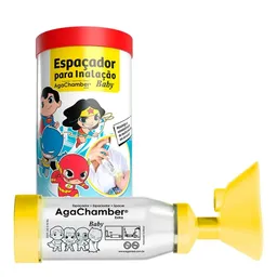 Espaçador Para Inalação Agachamber Extra Baby DC Super Friends 1 Unidade