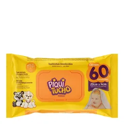 Lenço Umedecido Piquitucho Premium Capim Limão 60 Unidades