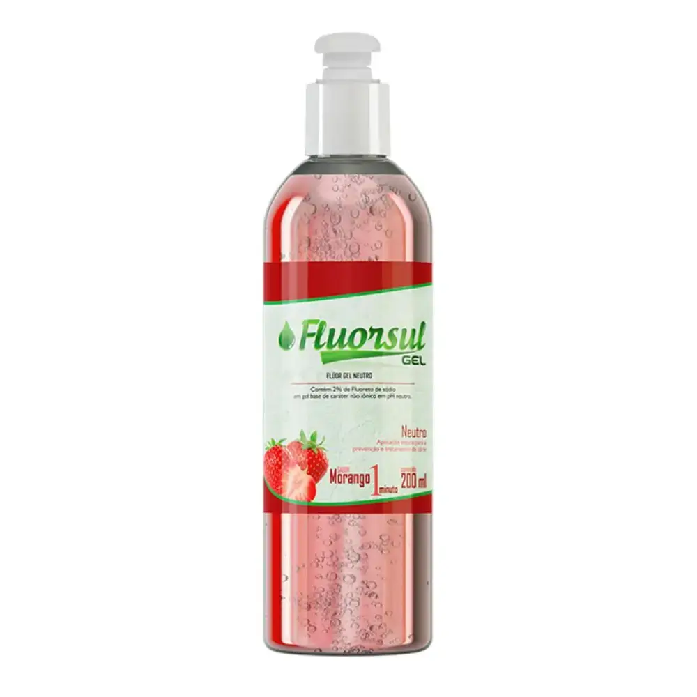 Flúor Gel Neutro Fluorsul - Iodontosul - Morango (Cód. 26.0736)