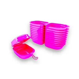 Caixa para Aparelho Ortodôntico com 10 - Maquira - Caixa Para Aparelho Ortodôntico Rosa Com 10 - Maq