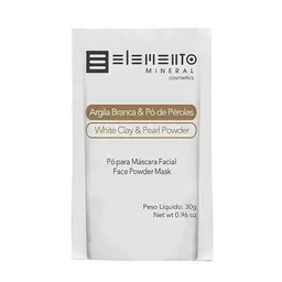 Argila Branca com Pó de Pérolas 30g - Elemento Mineral