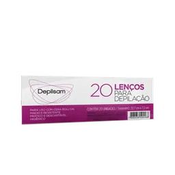 Lenços para Depilação Depilsam 20 Folhas