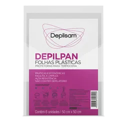 Depilpam Folhas Plásticas Protetoras Depilsam para Termocera 6Fls