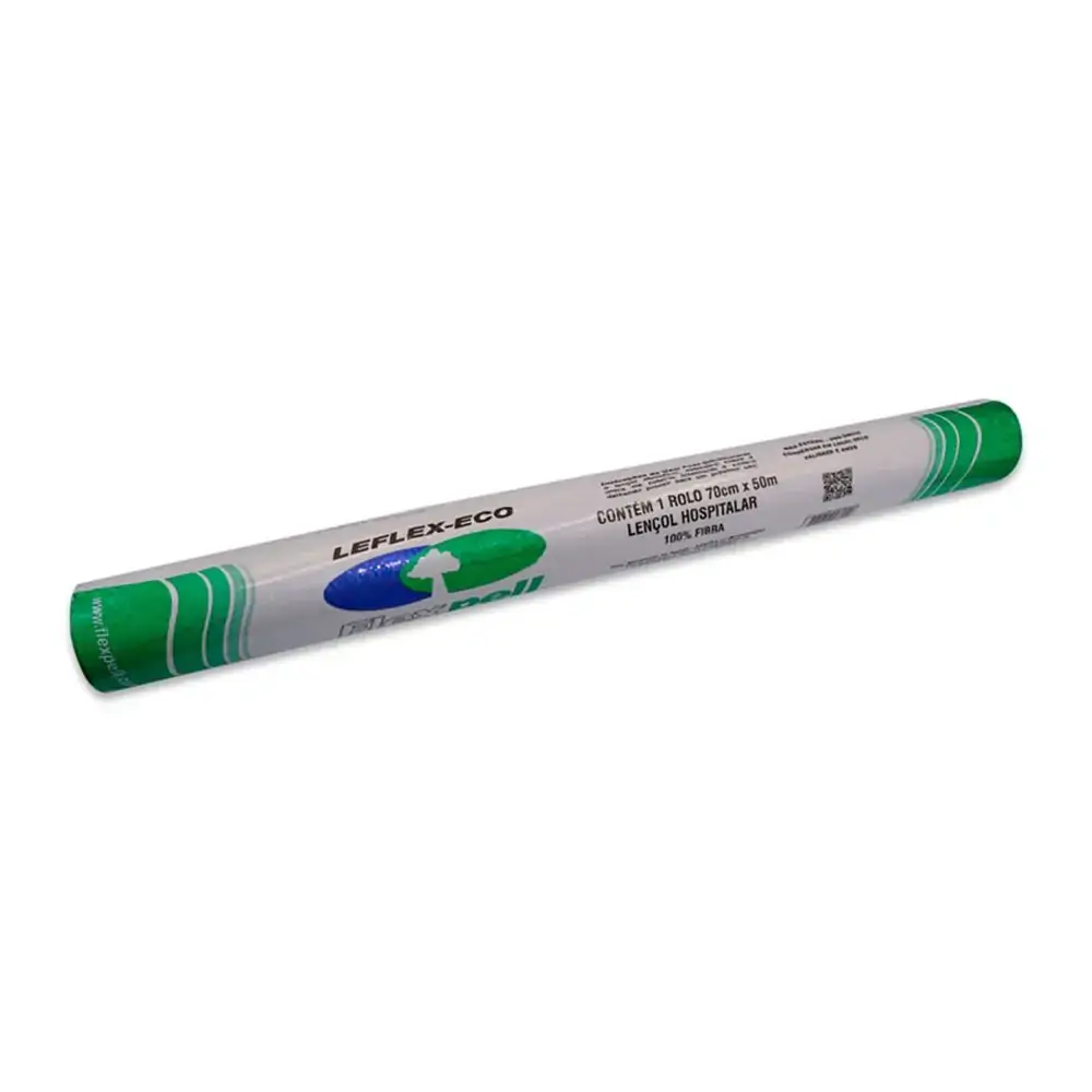 Papel Lençol Leflex Eco - Flexpell - Papel Lençol Leflex Eco 70Cmx50M Branco - Flexpell