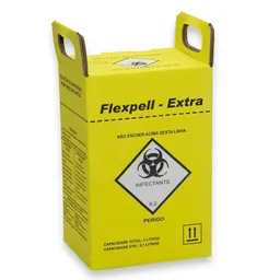 Coletor Perfuro Cortante Extra Amarelo Ouro 3 Litros - Flexpell