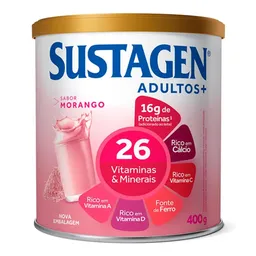 Complemento Alimentar Sustagen Morango Adultos+ 400g