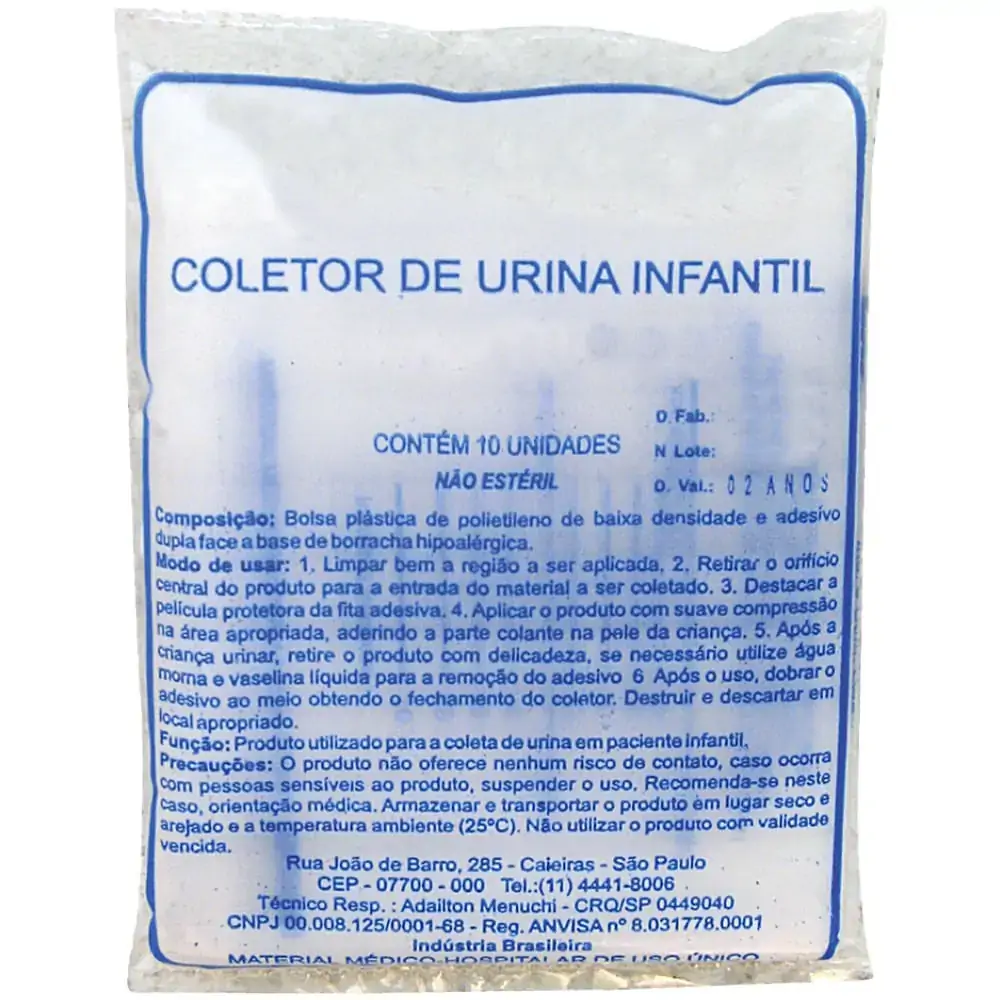 Coletor De Urina J Prolab - Infantil Feminino - Não Estéril