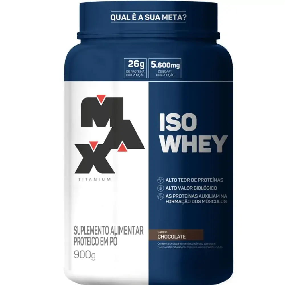 Iso Whey - Chocolate - Max Titanium - 900g