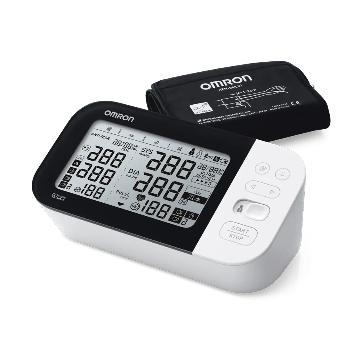 Monitor de Pressão Arterial de Braço HEM-7349T Omron