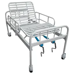 Cama Hospitalar - Dellamed - Dx - Pintada - Com Grades E Rodas