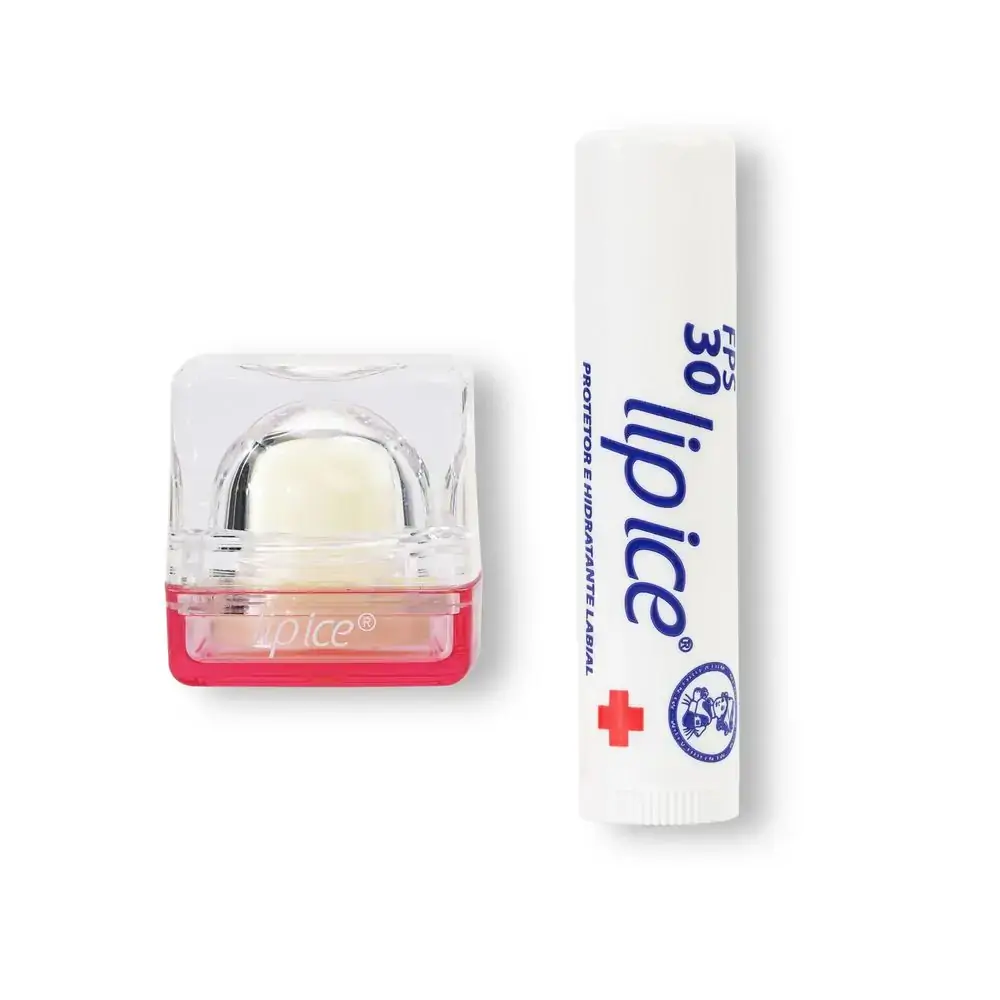 Protetor Labial Cube Morango + Lip Ice Alta Proteção Fps 30 Grátis - Cube Morango + Lip Ice® Alta Pr