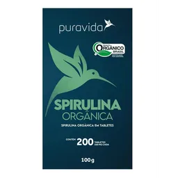 Suplemento Alimentar Puravida Spirulina Premium 200 tablets