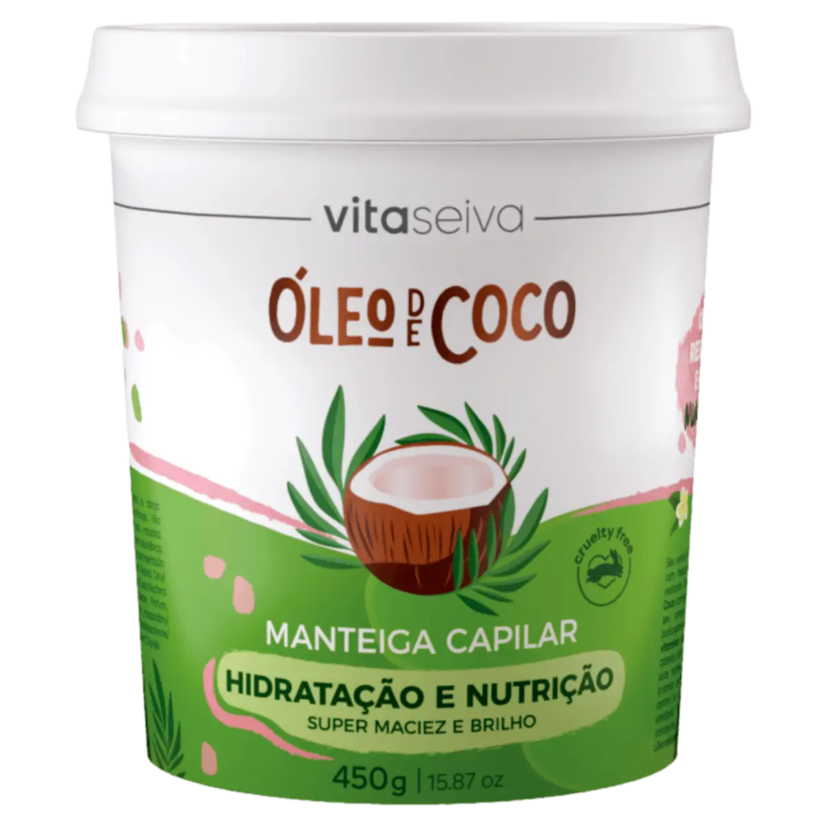 Manteiga Capilar  Vita Seiva Hidratação e Nutrição Óleo de Coco 450g