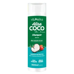 Shampoo Vita Seiva Alisa Coco Limpeza Nutritiva 300ml