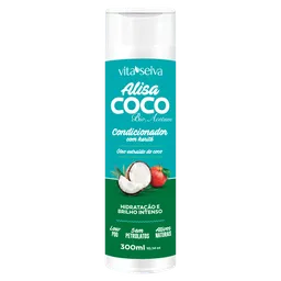Condicionador Vita Seiva Alisa Coco Karité Óleo Extraído do Coco Hidratação e Brilho Intenso 300ml