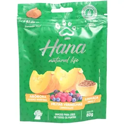 Hana Natural Life Abóbora Frutas Vermelhas Linhaça 80g Para Cães Adultos - Hana Natural Life Abóbora