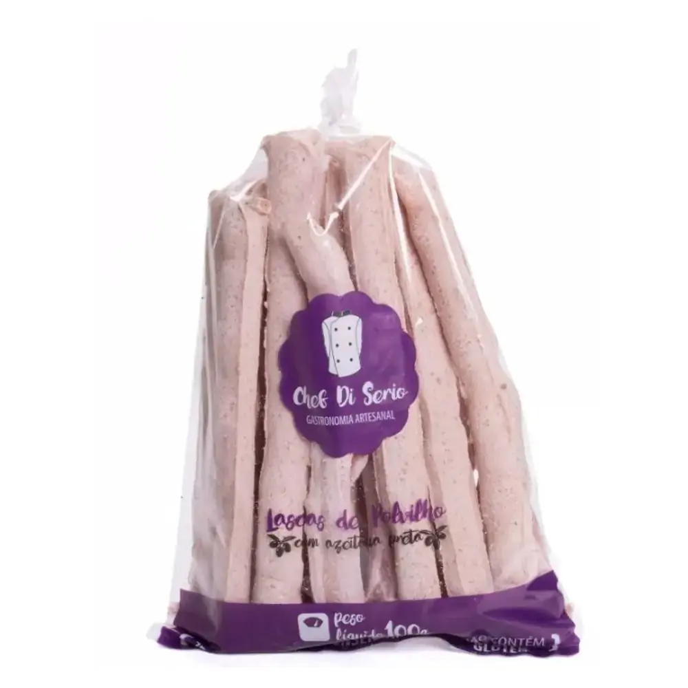 Lascas Polvilho com Azeitona Preta 100g Chef Di Serio