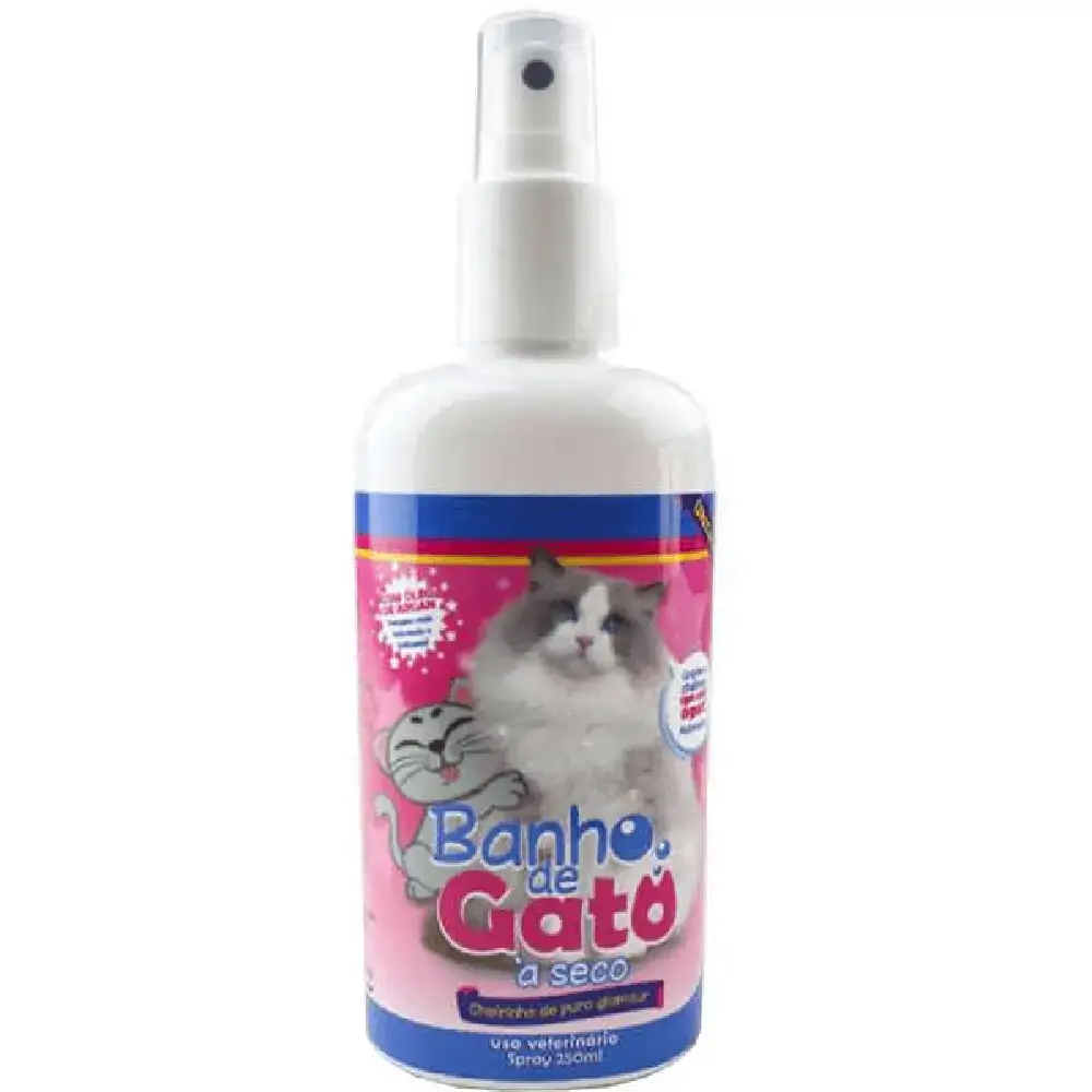 Banho de Gato à Seco CatMyPet 250ml - Cheirinho de Puro Glamour
